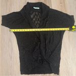 Maurice's  Black Knit Short Sleeve Open Front Cardigan - Size Large Photo 4