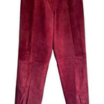 J1‎ Vintage Burgundy Leather Suede Pants Red Size undefined Photo 0