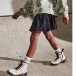 Dr. Martens  1460 Floral Mash Up Leather Lace Up Boots Parchment Beige Backhand Photo 1