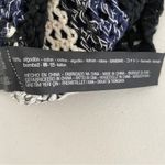 ZARA  Blue Black Loose Knit Crochet 100% Cotton Beachy Coastal Tank Top Small Photo 4