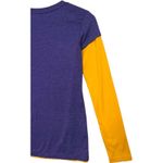 Colosseum LSU Tigers Shirt Womens Small Purple Gold Long Sleeve Layered Look Photo 6