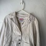 Buzzz DJ Y2k Beige Corduroy Rhinestone Embellished Jacket Western Small Photo 1