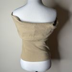 Banana Republic Factory Maverick Tan Ribbed Off Shoulder Top Photo 4