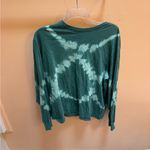 Proenza Schouler  White Label Tie Dye T-Shirt in Emerald/ Mint Bleach Diamond Photo 5