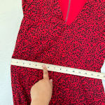 Alice + Olivia Alice and‎ Olivia Polly Red Leopard Fit/Flare mini Dress size 6 Photo 11
