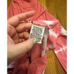 PINK - Victoria's Secret Victoria’s Secret PINK Womens Small Tie Dye Pink White Long Sleep Crew Neck Photo 7