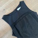 Amanda Uprichard  black mesh panel mini dress lbd Photo 3