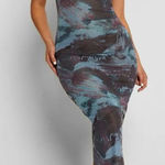 Tiger Mist Ardon Maxi Dress Watercolour Grey Photo 0