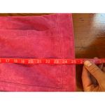 Reed Leather Co. Pink Suede Jacket Women’s Large Vintage Style Zip Up Moto Coat Red Photo 8