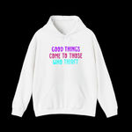 Handmade Good Things Come To Graphic White Women's Hoodie Size M Size M Photo 0