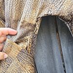 Worth Gold and Brown Sheath Dress with Dolman Sleeves 100 % Silk Size 4 Photo 3