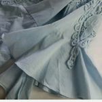 Lulumari COPY - Anthro. brand- blue lace embroidered off shoulder flutter top ✨🎀… Photo 6