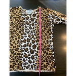 Joseph A  Qu'est-Ce Que Animal Print Stretch Top 3/4 Sleeves Office Comfort Date Photo 9