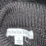 Ophelia Rose black ruffled hem sweater Black Size L Photo 5