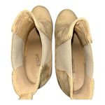 Soda  Tan Suede Ankle Boots with Chunky Heel and Elastic Panels LIKE NEW! Size 8 Photo 7