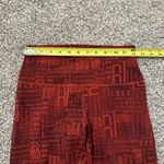 Lululemon  red logo pattern ankle leggings size 8 Photo 8