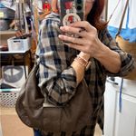 Banana Republic  Taupe Leather Hobo Shoulder Bag Photo 2