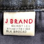 J Brand Brocade Print Skinny Jeans Womens 25 Blue Black Denim Ankle Y2K Fall Photo 9