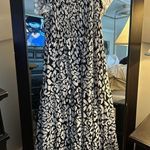 NEW Square Neck Maxi Dress Ruffle Smocked Sundress Pockets XL Black Photo 5