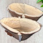 Glastonbury Travelers Authentic 1970s 100% Sheepskin Winter Leather Boots Tan Size 6.5 Photo 2