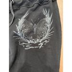 Seven7 Luxe Women's Hoodie &‎ Pants Set Butterfly Graphic Size 18/20 Black Photo 6