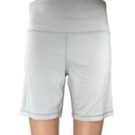 Aritzia TNA Women's White High Waisted Yoga Workout Athletic Biker Shorts Size L Photo 0