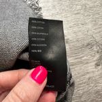 Free People  Bailey Denim Asymmetrical Fringe Hem Skirt Size 31 Photo 4