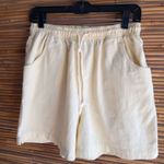 Vintage Blue Cove M Cotton Knit Shorts in Butter Yellow Size M Photo 0