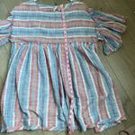 Free People Summer nights striped dress boho western bohemian lagenlook Photo 4