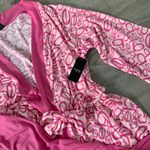 Bebe NWT Hot Pink Sleepwear Set Bath Robe Pajama Set Shorts and Cami Photo 3