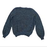 Free People  Karina Wrap Sweater V Neck Medium Teal Boho Slouchy Lagenlook Jewel Photo 2