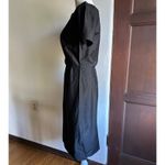50s Vintage Black Short Sleeve Sheath Cocktail Dress Wiggle dress | Size Small Photo 3