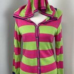 NEW Krimpson Klover Bright Striped Button Down Cardigan Photo 1