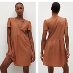 Mango NWT MNG SHORT FLOWY DRESS BUTTON DETAIL Photo 1