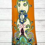 Flying Tomato Boho Wide-Leg Festival Pants Size Small Orange & Blue Multicolor Photo 14