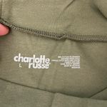 Charlotte Russe NEW women’s green high waisted soft stretch cotton leggings L Photo 3