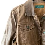 LRL Lauren Jeans Co. Coated Brown Jacket Size Small Photo 1