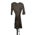 Diane Von Furstenberg Diane Von‎ Furstenberg Wrap Animal Print Dress Size Petite Midi Stretch V-neck Photo 1