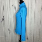 Marmot  Bright Blue 1/2 Zip Base Layer Pullover Size S Long Sleeve Stretch Photo 4