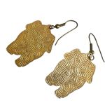 Cloisonné Vintage Enamel Elephant Earrings Blue Photo 9