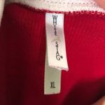 White Stag  Stockings Happy Holiday Sweater Top Red Photo 5