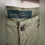 LRL Lauren Jeans Co Women's Dress Pants Women's Size 12 Olive Cotton Green Photo 5