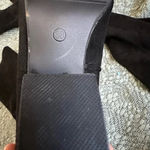 Women’s sock boot size 38 zipper back black faux suede boots Photo 2