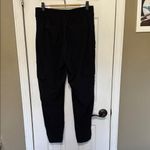Athleta Chelsea Cargo Lined Pant Black Joggers Tapered Leg Pockets Size 8 Photo 3