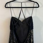 Dave and Johnny by Laura Ryner Dress Black Sequin Skirt Exposed Back Sz 11/12 EUC Photo 6