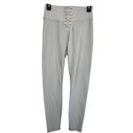 We Wore What  Medium Gray‎ Lace Front Leggings Photo 1