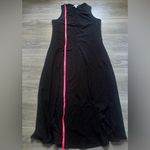 Magaschoni  Black Sleeveless Crew Neck Maxi Dress L Classic Holiday Fall Winter Photo 3