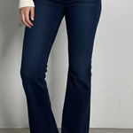 Just USA  Flare Jeans Womens 8 Indigo Blue Lee High Rise Stretch Fray Hem NWT Photo 0