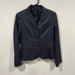 Theory EUC  pinstripe wool blazer size 8 women’s buttons Photo 0