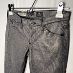 AG Adriano Goldschmied AG The Legging Ankle Super Skinny Zip Jeans Size 24 Glitter Houndstooth Pants Photo 3